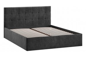 Кровать с ПМ Джоли 1800 Тип 1 (с подъемным механизмом) Микровелюр Wellmart Graphite