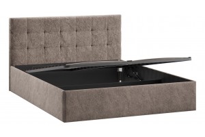 Кровать с ПМ Джоли 1800 Тип 1 (с подъемным механизмом) Микровелюр Wellmart Latte