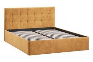 Кровать с ПМ Джоли 1800 Тип 1 (с подъемным механизмом) Микровелюр Wellmart Yellow