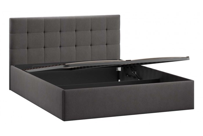 Кровать с ПМ «Джоли» 1800 Тип 1 (с подъемным механизмом) Велюр Графит