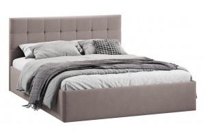 Кровать с ПМ Джоли 1800 Тип 1 (с подъемным механизмом) Велюр Мокко темный