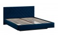 Кровать без ПМ «Кевия» 1400 Тип 1 (без подъемного механизма) Велюр Confetti Blue