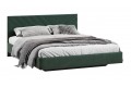 Кровать без ПМ «Кевия» 1400 Тип 1 (без подъемного механизма) Велюр Confetti Deep forest