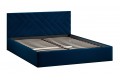 Кровать с ПМ «Кевия» 1400 Тип 1 (с подъемным механизмом и заглушиной) Велюр Confetti Blue