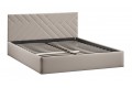Кровать с ПМ «Кевия» 1400 Тип 1 (с подъемным механизмом и заглушиной) Велюр Confetti Smoke
