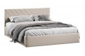 Кровать с ПМ «Кевия» 1800 Тип 1 (с подъемным механизмом и заглушиной) Велюр Confetti Cream