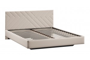 Кровать без ПМ Кевия 1600 Тип 1 (без подъемного механизма) Велюр Confetti Cream