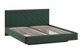 Кровать без ПМ «Кевия» 1600 Тип 1 (без подъемного механизма) Велюр Confetti Deep forest