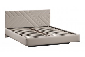 Кровать без ПМ Кевия 1600 Тип 1 (без подъемного механизма) Велюр Confetti Smoke