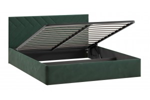 Кровать с ПМ Кевия 1600 Тип 1 (с подъемным механизмом) Велюр Confetti Deep forest