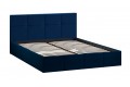 Кровать с ПМ «Лора» 1600 (с подъемным механизмом) Велюр Confetti Blue
