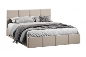 Кровать с ПМ Лора 1600 (с подъемным механизмом) Велюр Confetti Cream