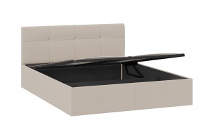 Кровать с ПМ Лора 1600 (с подъемным механизмом) Велюр Confetti Cream