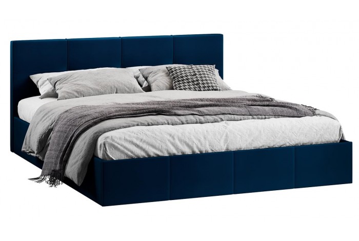 Кровать с ПМ «Лора» 1800 (с подъемным механизмом) Велюр Confetti Blue