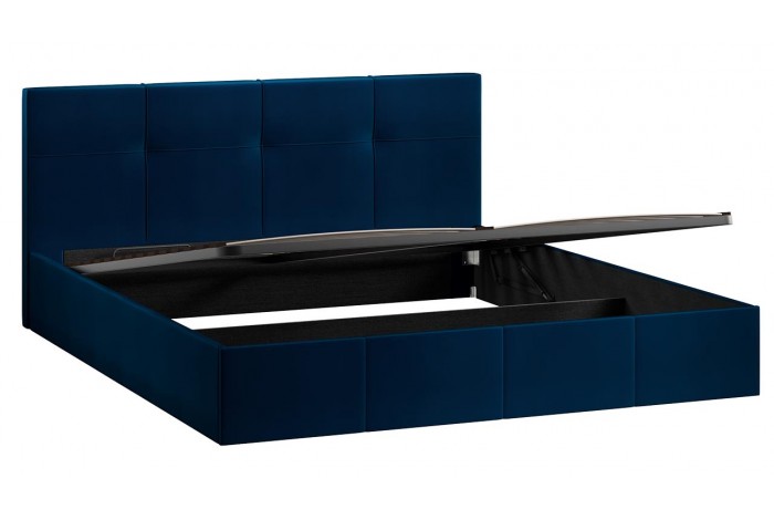 Кровать с ПМ «Лора» 1800 (с подъемным механизмом) Велюр Confetti Blue