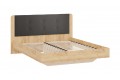 Кровать без ПМ «Торино» 1600 (без подъемного механизма) Дуб Крафт золотой, Велюр Confetti Stone