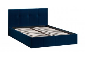 Кровать с ПМ Лора 1400 (с подъемным механизмом) Велюр Confetti Blue