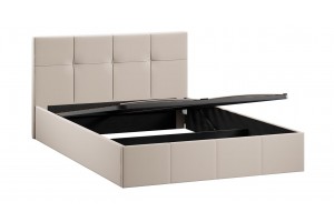 Кровать с ПМ Лора 1400 (с подъемным механизмом) Велюр Confetti Cream