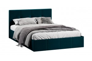 Кровать с ПМ Лора 1400 (с подъемным механизмом) Велюр Confetti Izumrud