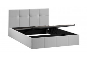 Кровать с ПМ Лора 1400 (с подъемным механизмом) Велюр Confetti Silver