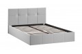 Кровать с ПМ «Лора» 1400 (с подъемным механизмом) Велюр Confetti Silver