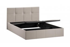 Кровать с ПМ Лора 1400 (с подъемным механизмом) Велюр Confetti Smoke