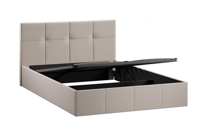 Кровать с ПМ «Лора» 1400 (с подъемным механизмом) Велюр Confetti Smoke