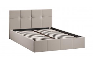 Кровать с ПМ Лора 1400 (с подъемным механизмом) Велюр Confetti Smoke