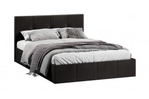 Кровать с ПМ Лора 1400 (с подъемным механизмом) Велюр Confetti Stone