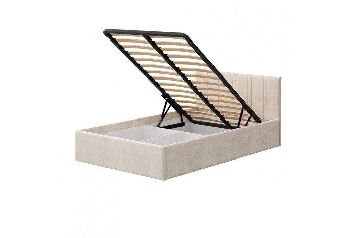 Кровать Ника 1,2 КР-08 с подъемным механизмом (миндаль)