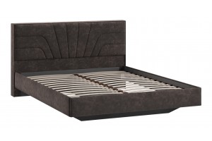Кровать без ПМ Пандора 1600 Тип 1 без подъемного механизма Велюр Brut Chocolate 17