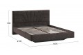 Кровать без ПМ «Пандора» 1600 Тип 1 (без подъемного механизма) Велюр Brut Chocolate 17