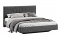 Кровать без ПМ «Пандора» 1600 Тип 1 (без подъемного механизма) Микрошенилл Relax Graphite