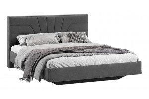Кровать без ПМ Пандора 1600 Тип 1 без подъемного механизма Микрошенилл Relax Graphite