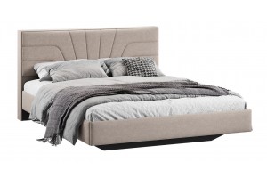 Кровать без ПМ Пандора 1600 Тип 1 без подъемного механизма Микрошенилл Relax Latte