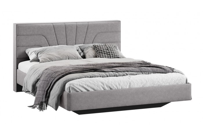 Кровать без ПМ «Пандора» 1600 Тип 1 (без подъемного механизма) Микрошенилл Relax Mocco