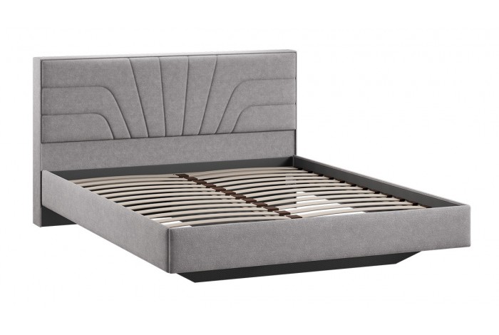 Кровать без ПМ «Пандора» 1600 Тип 1 (без подъемного механизма) Микрошенилл Relax Mocco