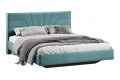 Кровать без ПМ «Пандора» 1600 Тип 1 (без подъемного механизма) Микровелюр Wellmart Indigo