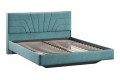 Кровать без ПМ «Пандора» 1600 Тип 1 (без подъемного механизма) Микровелюр Wellmart Indigo