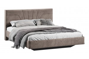 Кровать без ПМ Пандора 1600 Тип 1 без подъемного механизма Микровелюр Wellmart Latte