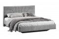 Кровать без ПМ «Пандора» 1600 Тип 1 (без подъемного механизма) Микровелюр Wellmart Silver