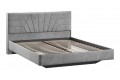 Кровать без ПМ «Пандора» 1600 Тип 1 (без подъемного механизма) Микровелюр Wellmart Silver