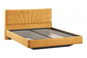 Кровать без ПМ Пандора 1600 Тип 1 без подъемного механизма Микровелюр Wellmart Yellow