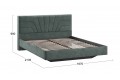 Кровать без ПМ «Пандора» 1600 Тип 1 (без подъемного механизма) Велюр Brut Forest 09
