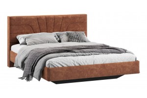 Кровать без ПМ Пандора 1600 Тип 1 без подъемного механизма Велюр Brut Terracot 13