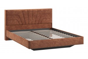 Кровать без ПМ Пандора 1600 Тип 1 без подъемного механизма Велюр Brut Terracot 13
