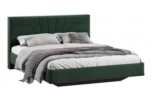 Кровать без ПМ Пандора 1600 Тип 1 без подъемного механизма Велюр Confetti Deep forest