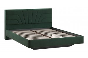 Кровать без ПМ Пандора 1600 Тип 1 без подъемного механизма Велюр Confetti Deep forest
