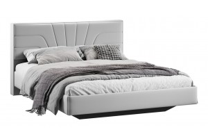 Кровать без ПМ Пандора 1600 Тип 1 без подъемного механизма Велюр Confetti Silver