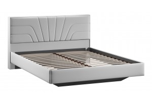 Кровать без ПМ Пандора 1600 Тип 1 без подъемного механизма Велюр Confetti Silver